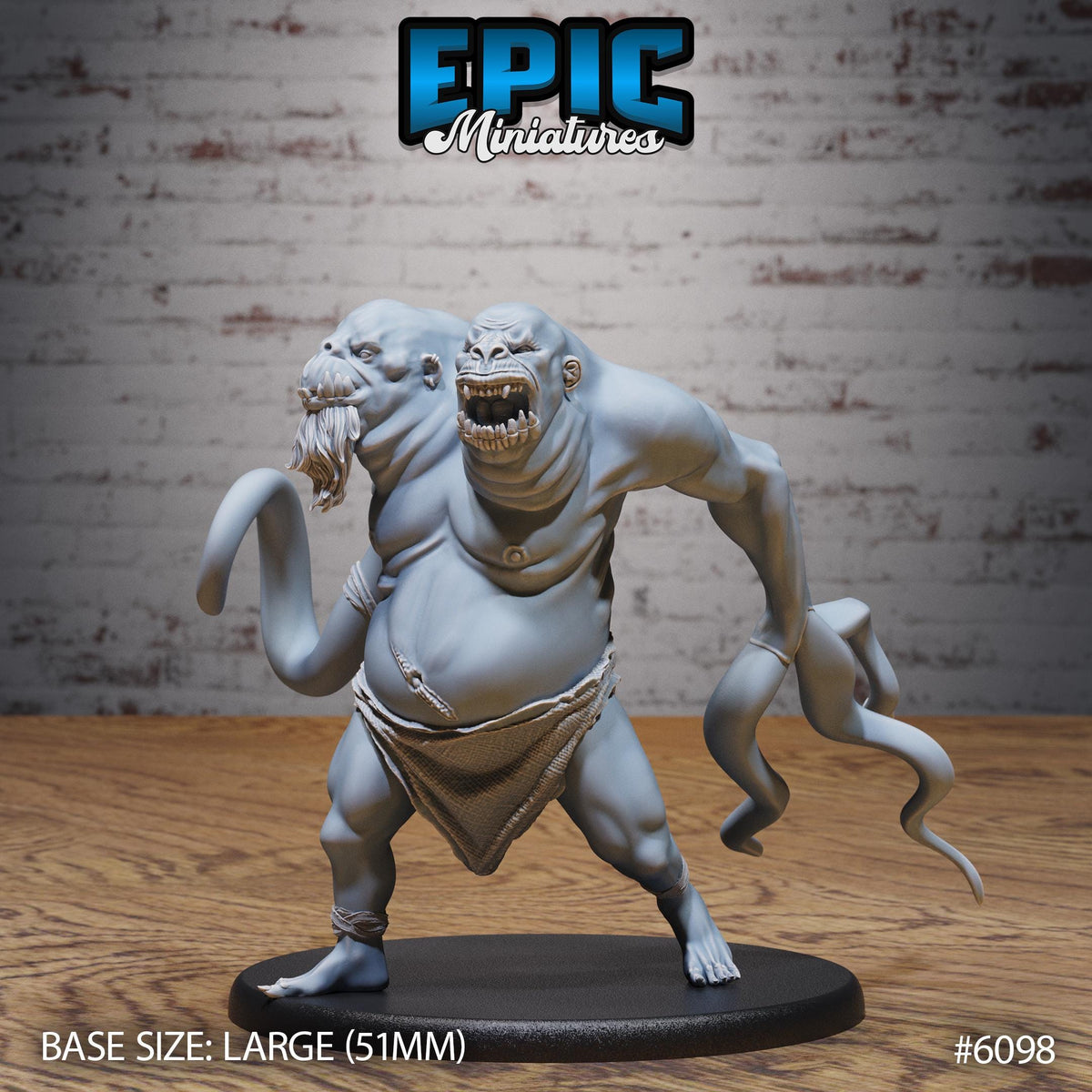 Echo of Demogorgon Option #6098 front DND miniature Demons of Torment 16k resin