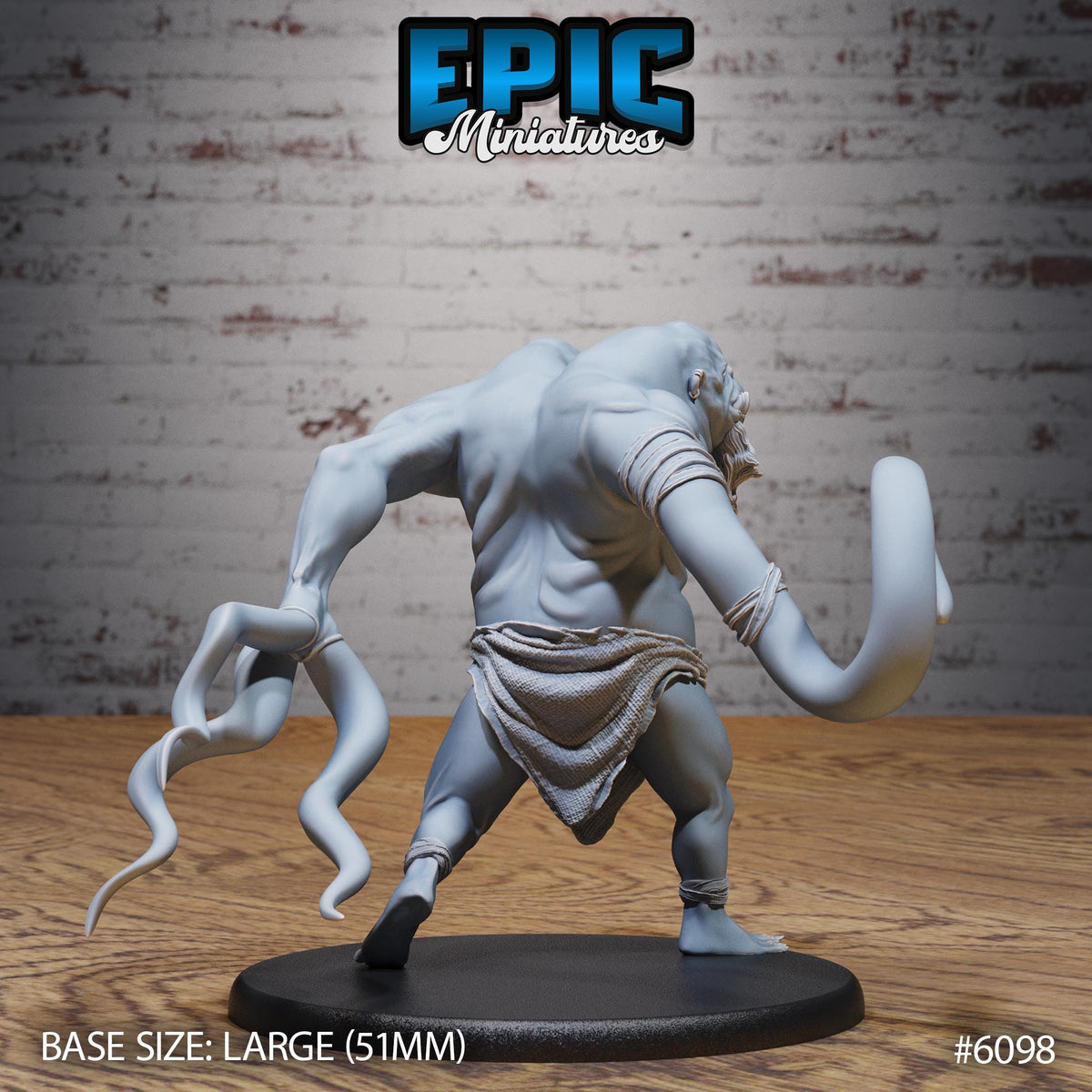 Echo of Demogorgon Option #6098 back DND miniature Demons of Torment 16k resin