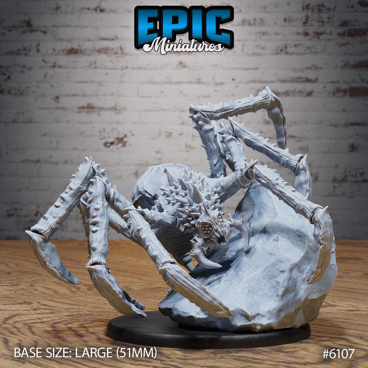 Bebilith Spider Option #6107 front DND miniature Demons of Torment 16k resin