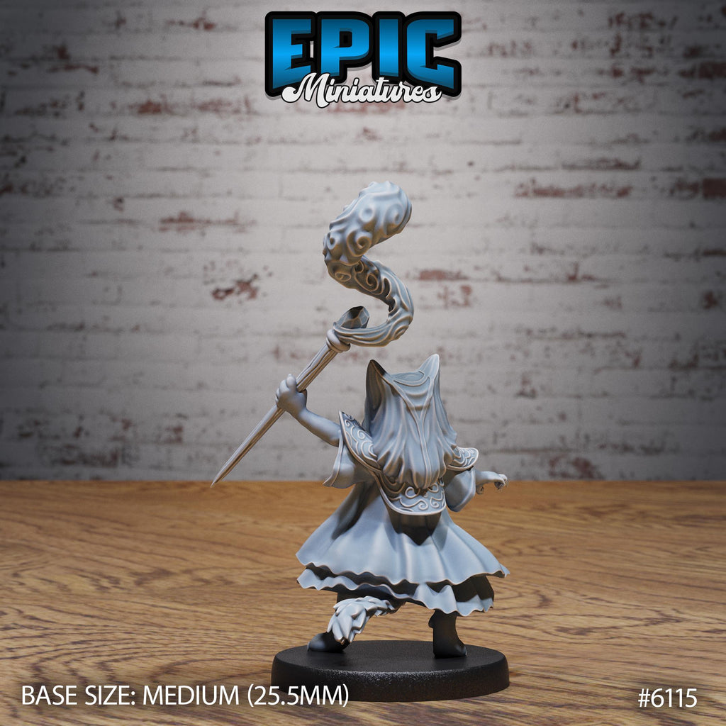 Catfolk Warlock Option #6115 back DND miniature Demons of Torment 16k resin