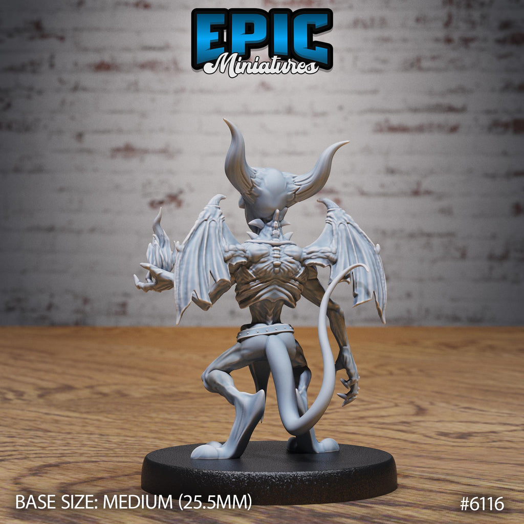 Pyro Demon Option #6116 back DND miniature Demons of Torment 16k resin