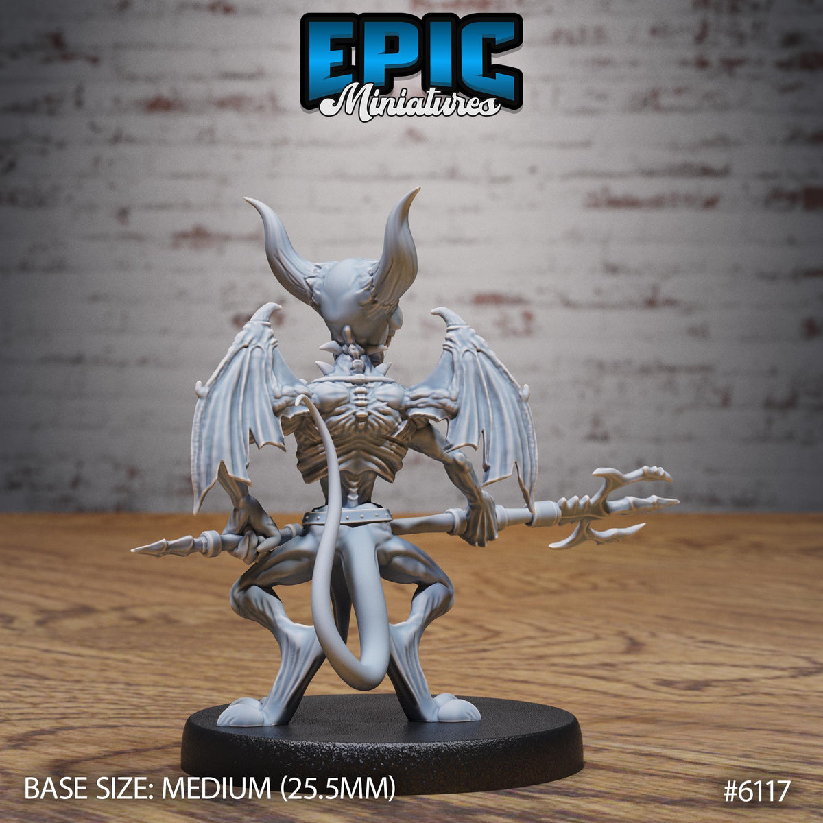 Pyro Demon Option #6117 back DND miniature Demons of Torment 16k resin