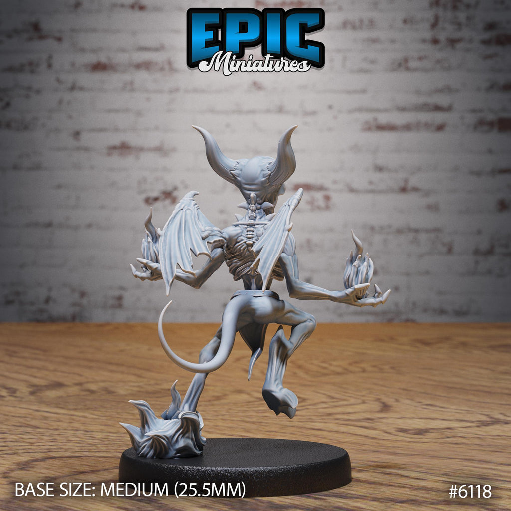 Pyro Demon Option #6118 back DND miniature Demons of Torment 16k resin