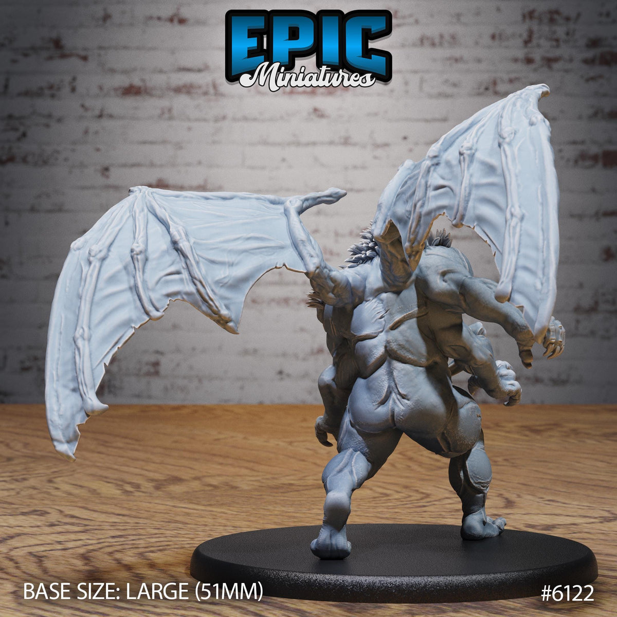 Klurichir Demon Option #6122 back DND miniature Demons of Torment 16k resin