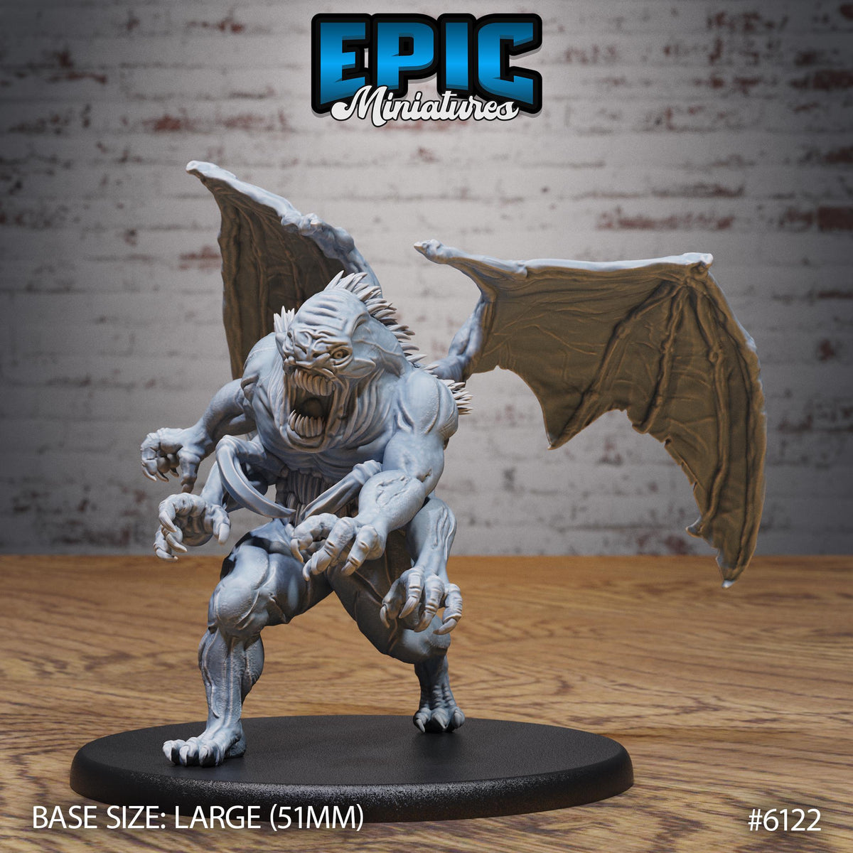 Klurichir Demon Option #6122 front DND miniature Demons of Torment 16k resin