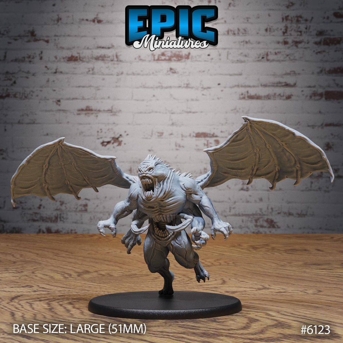 Klurichir Demon Option #6123 front DND miniature Demons of Torment 16k resin