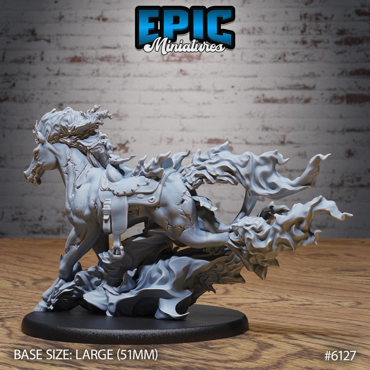 Abyss Nightmare Option 2 35mm scale front DND miniature Demons of Torment 16k resin