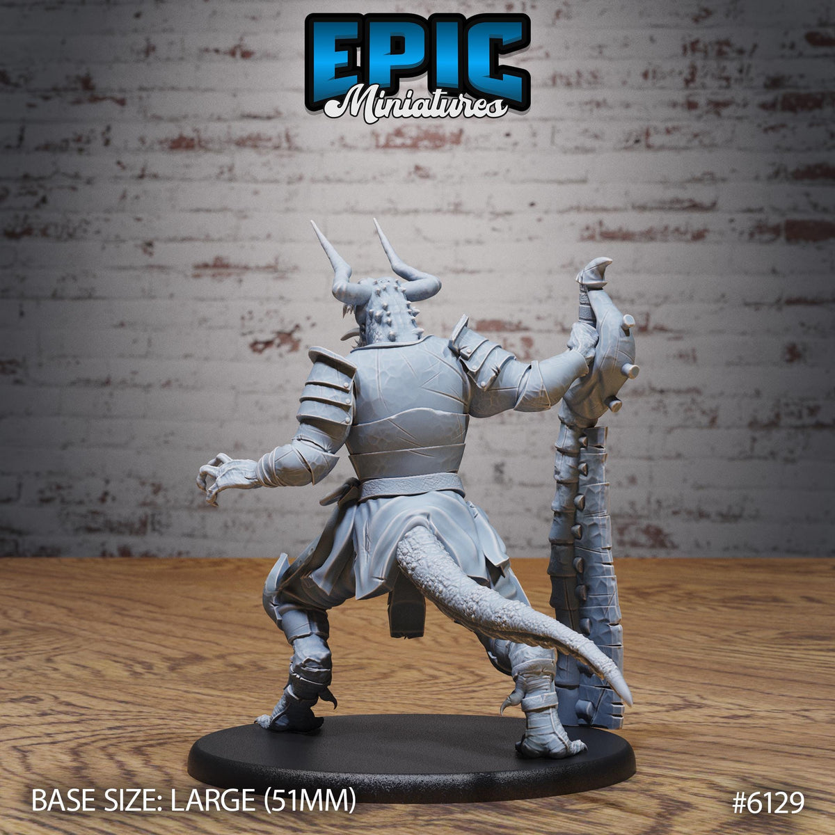 Demon Knight Option #6129 back DND miniature Demons of Torment 16k resin