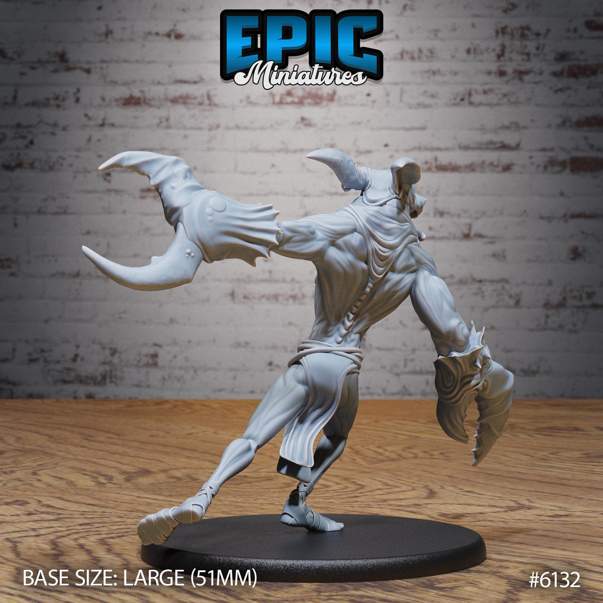 Doncrab Demon Option #6132 back DND miniature Demons of Torment 16k resin