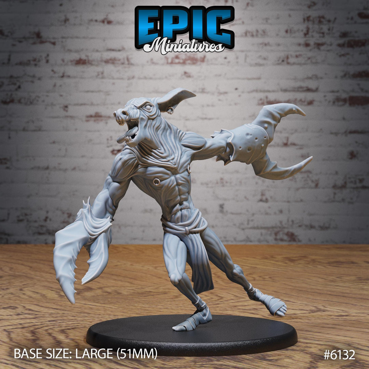 Doncrab Demon Option #6132 front DND miniature Demons of Torment 16k resin