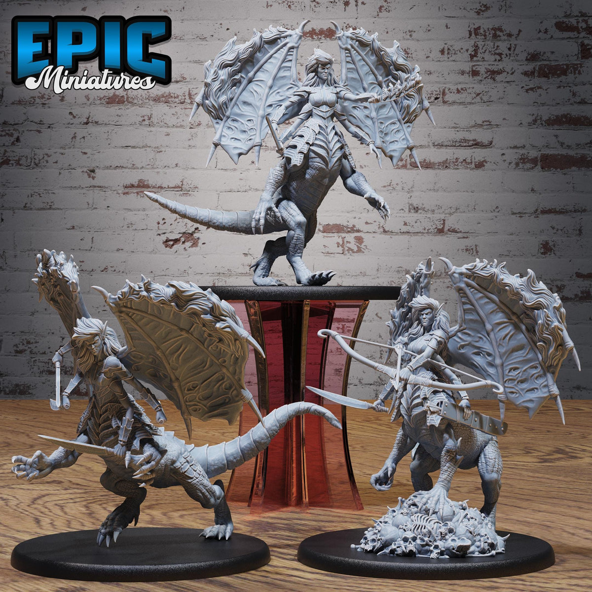 Ymeri Inferno Queen Set of 3 DND miniatures group photo Demons of Torment