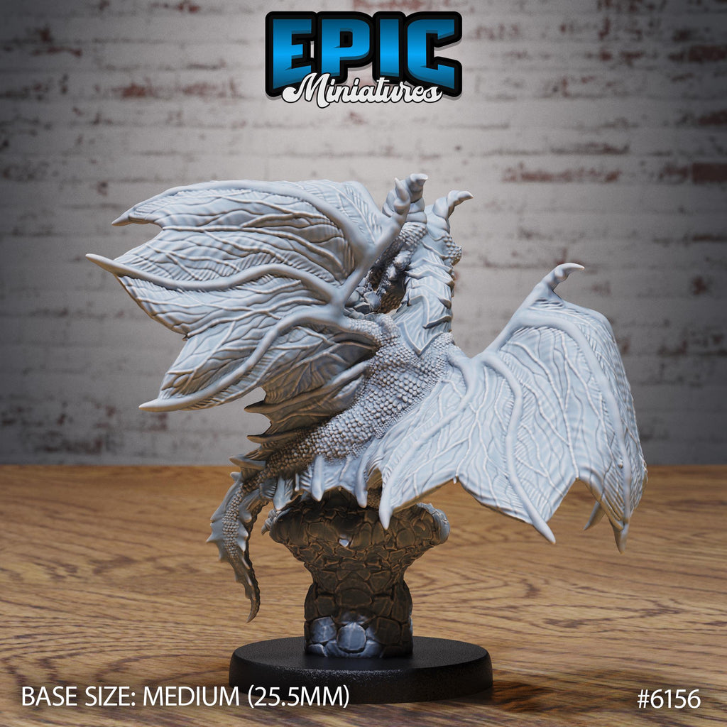 Copper Dragon Wyrmling Option #6156 back DND miniature Swamp Adventure 16k resin
