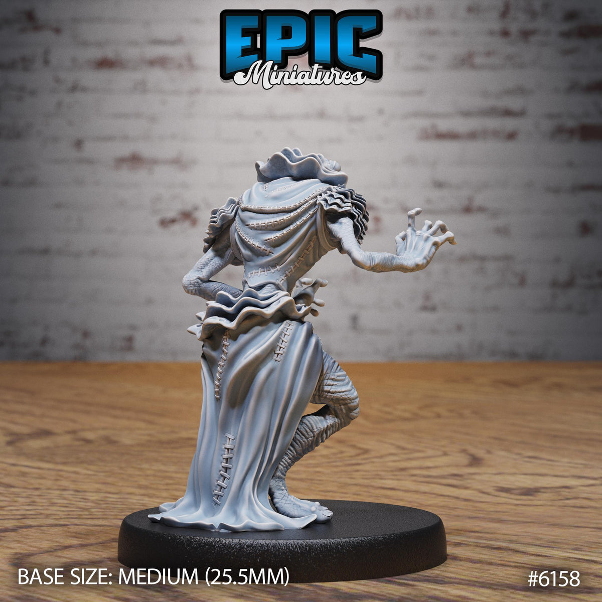 Swamp Elder Option #6158 back DND miniature Swamp Adventure 16k resin