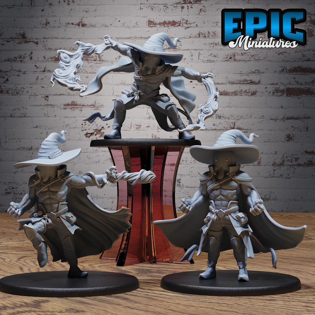 Slime Adventurer Set of 3 DND miniatures group photo Swamp Adventure