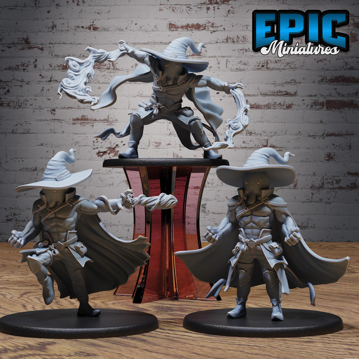 Slime Adventurer Set of 3 DND miniatures group photo Swamp Adventure