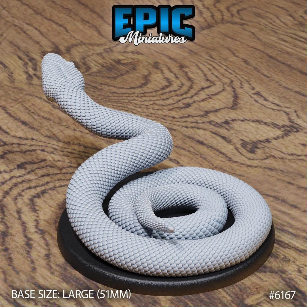 Boa Constrictor Option #6167 back DND miniature Swamp Adventure 16k resin