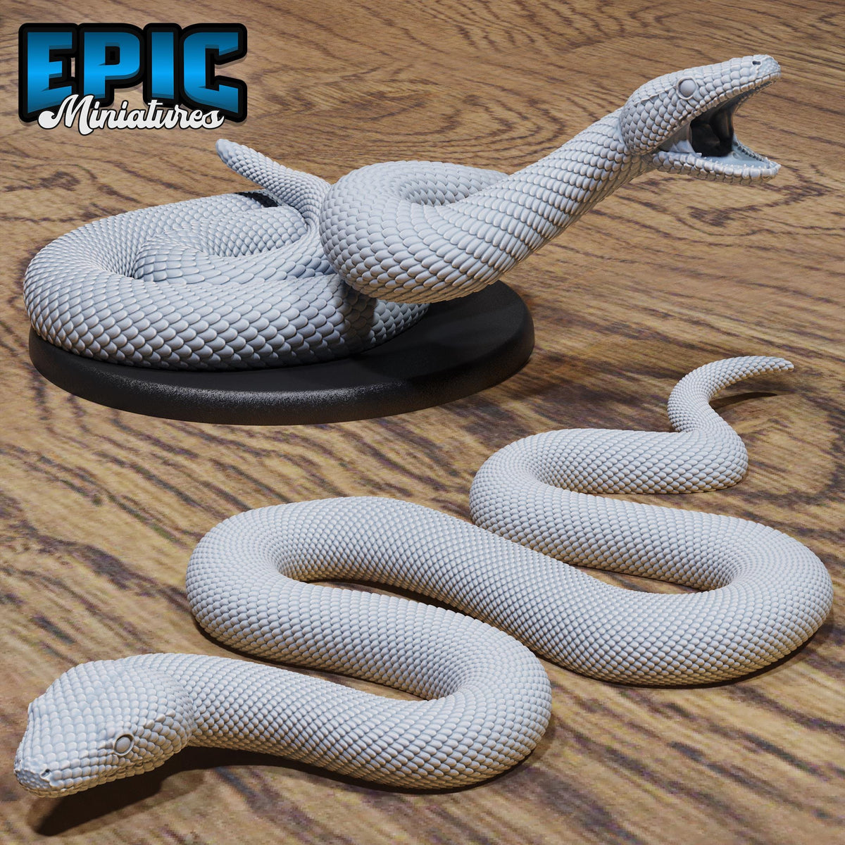Boa Constrictor Set of 2 DND miniatures group photo Swamp Adventure