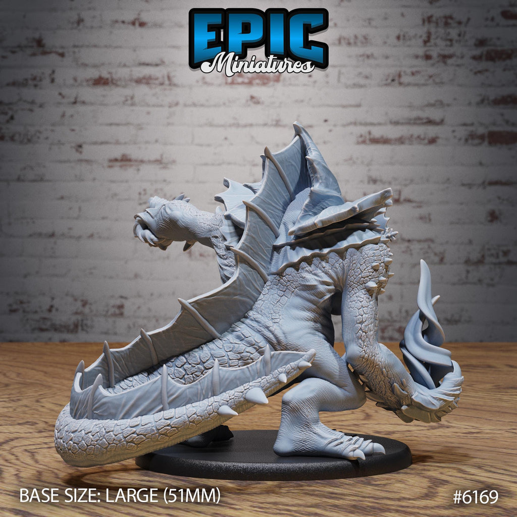 Amphibian Beast Option #6169 back DND miniature Swamp Adventure 16k resin
