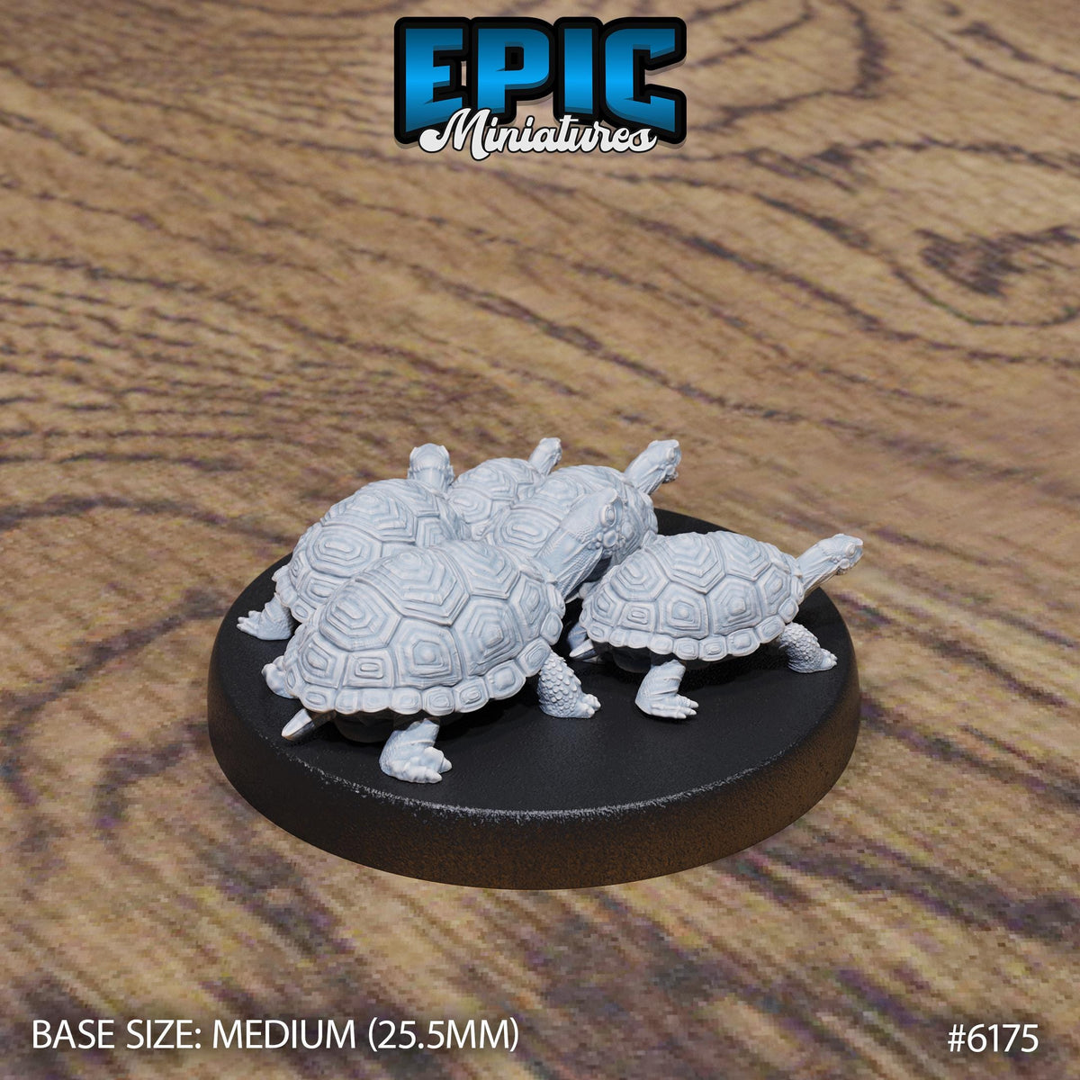 Tortoise Swarm Option #6175 back DND miniature Swamp Adventure 16k resin