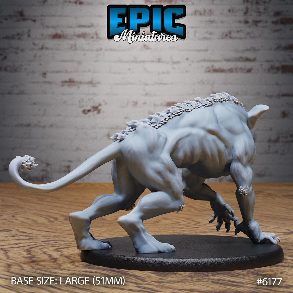 Chupacabra Option #6177 back DND miniature Swamp Adventure 16k resin