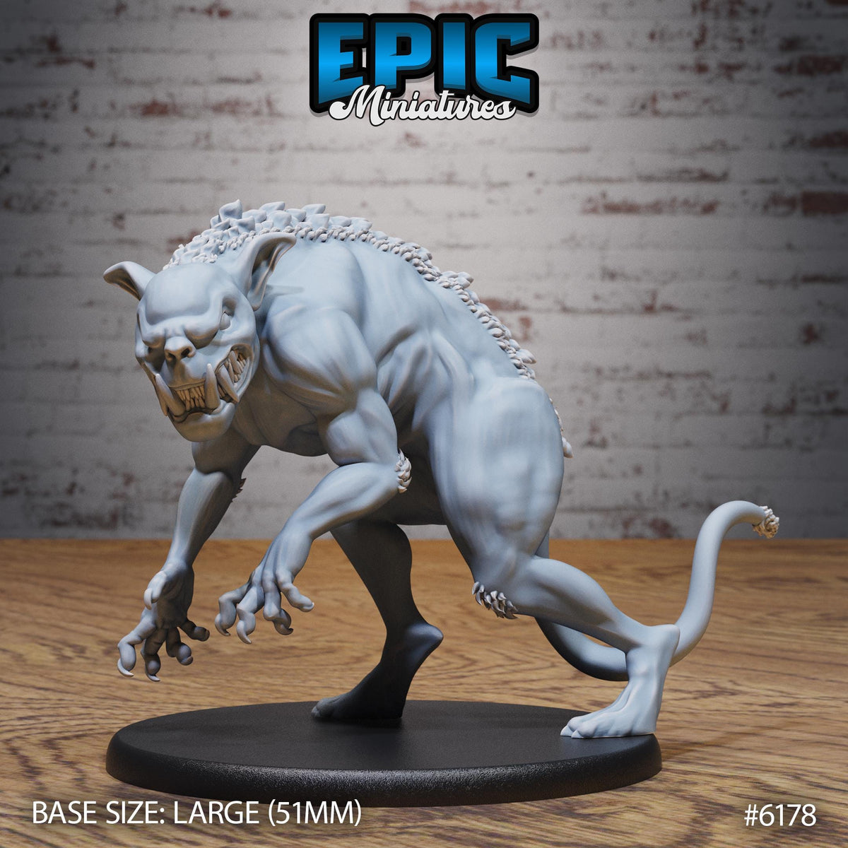 Chupacabra Option #6178 front DND miniature Swamp Adventure 16k resin