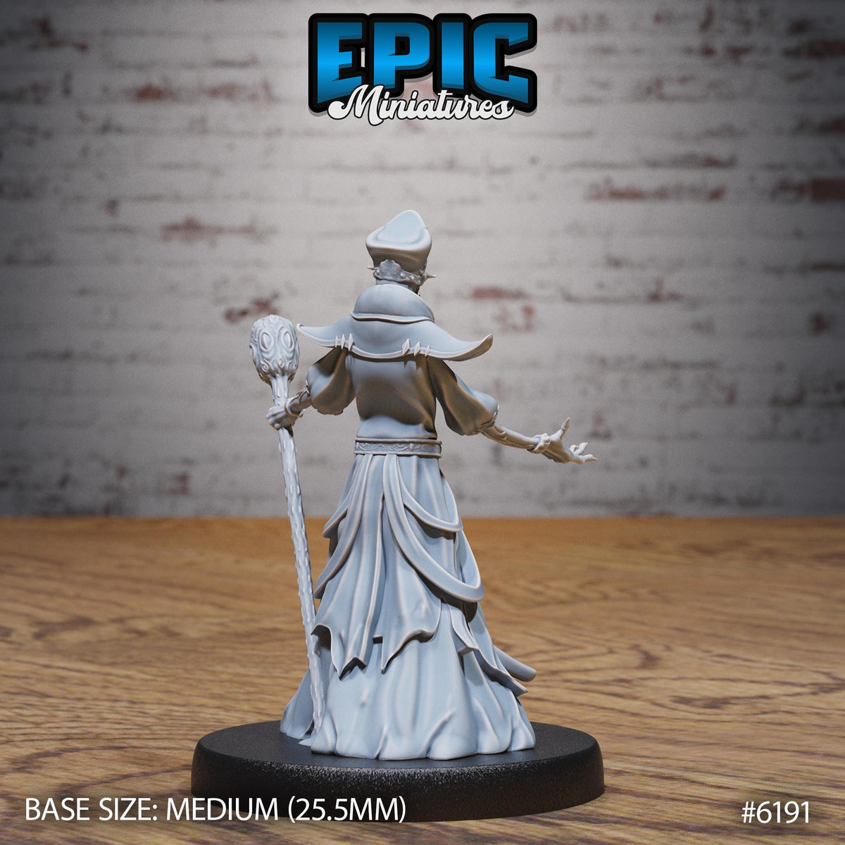Lich Summoner Option #6191 back DND miniature Undead Souls 16k resin