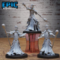 Lich Summoner Set of 3 DND miniatures group photo Undead Souls