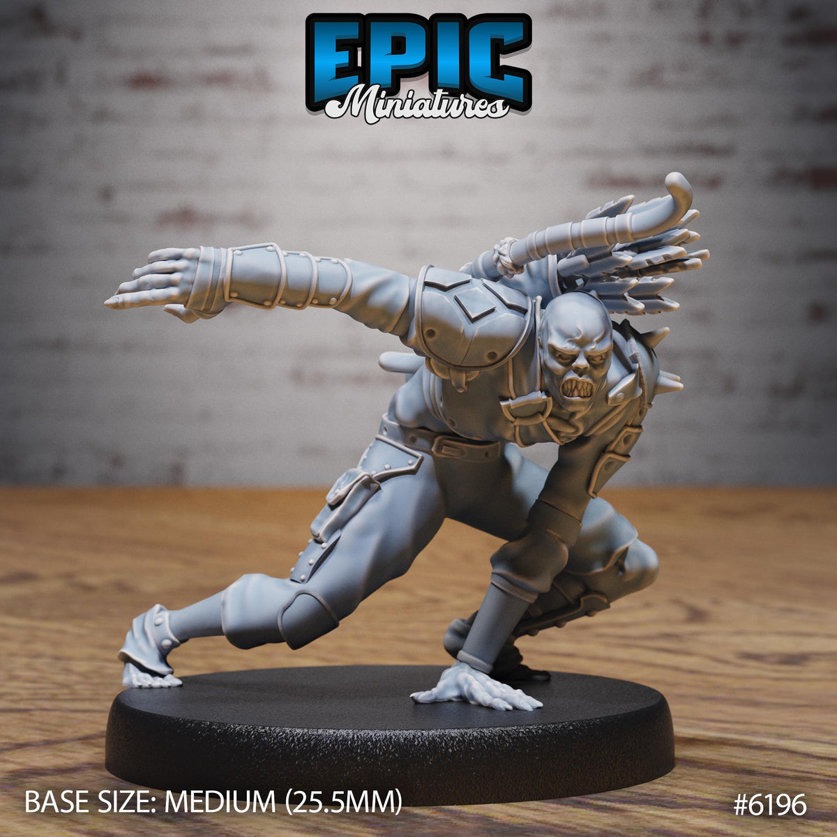 Summoned Undead Option #6196 front DND miniature Undead Souls 16k resin