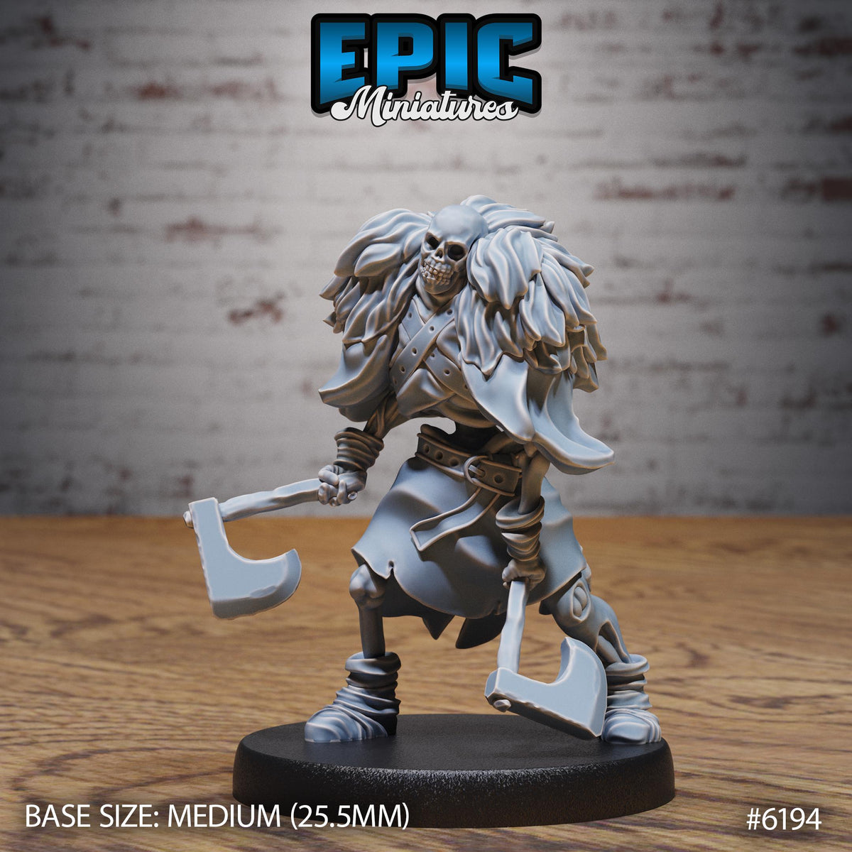 Summoned Undead Option #6194 front DND miniature Undead Souls 16k resin