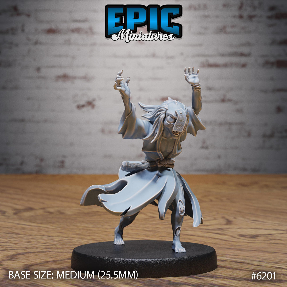 Summoned Undead Option #6201 front DND miniature Undead Souls 16k resin