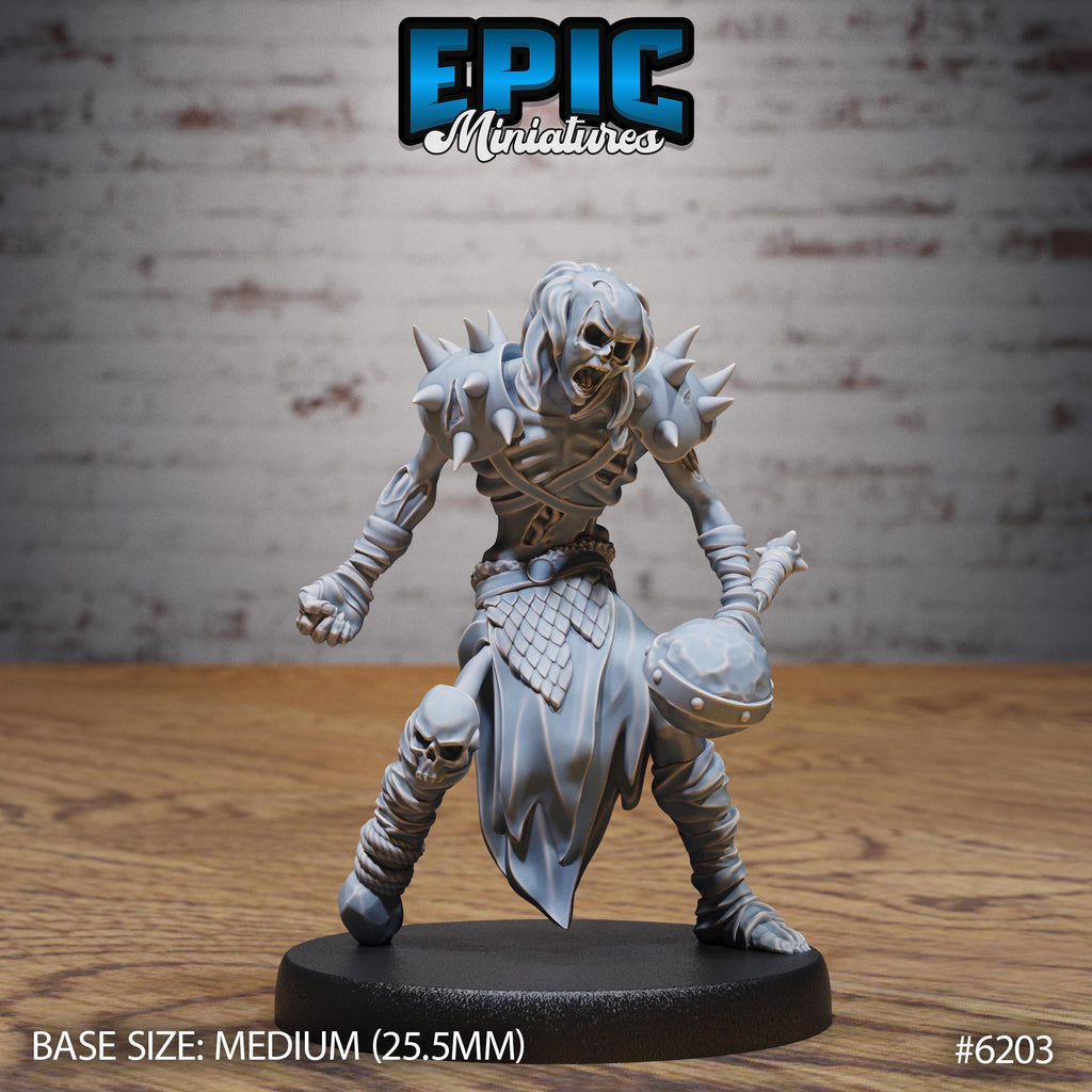 Summoned Undead Option #6203 front DND miniature Undead Souls 16k resin