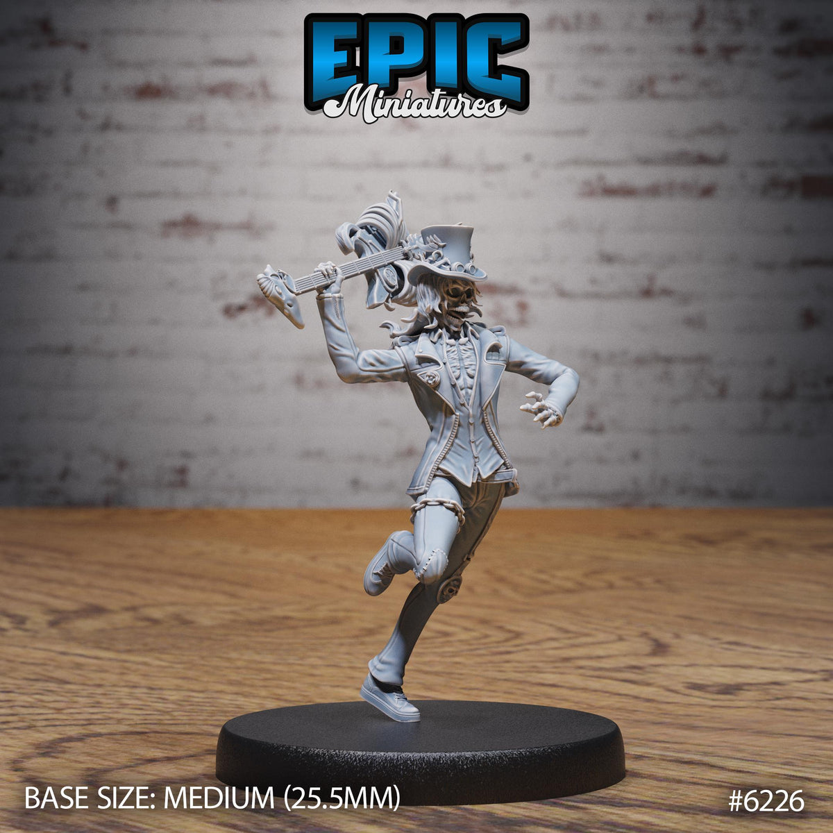 Bone Rocker Option #6226 front DND miniature Undead Souls 16k resin