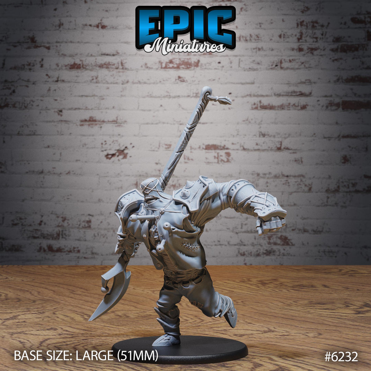 Stitch Golem Option #6232 front DND miniature Undead Souls 16k resin