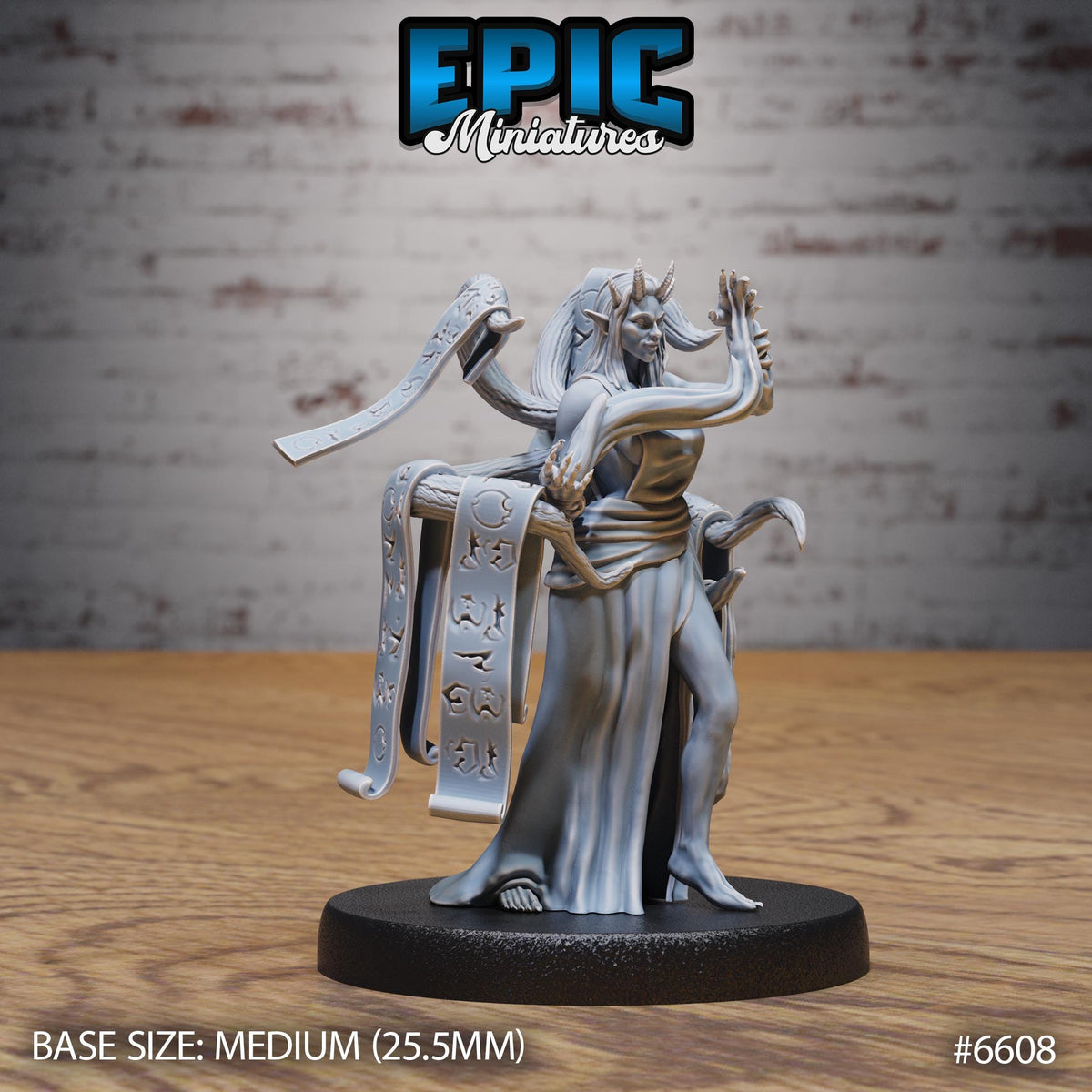 Contract Devil Option #6608 front DND miniature Devil Empire 16k resin
