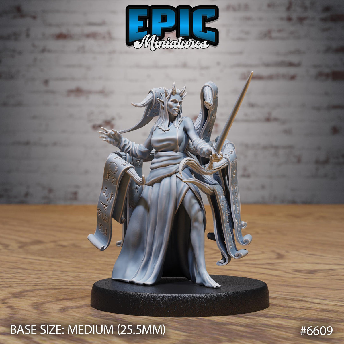 Contract Devil Option #6609 front DND miniature Devil Empire 16k resin