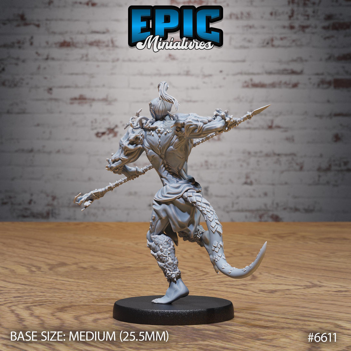 Bearded Devil Option #6611 back DND miniature Devil Empire 16k resin