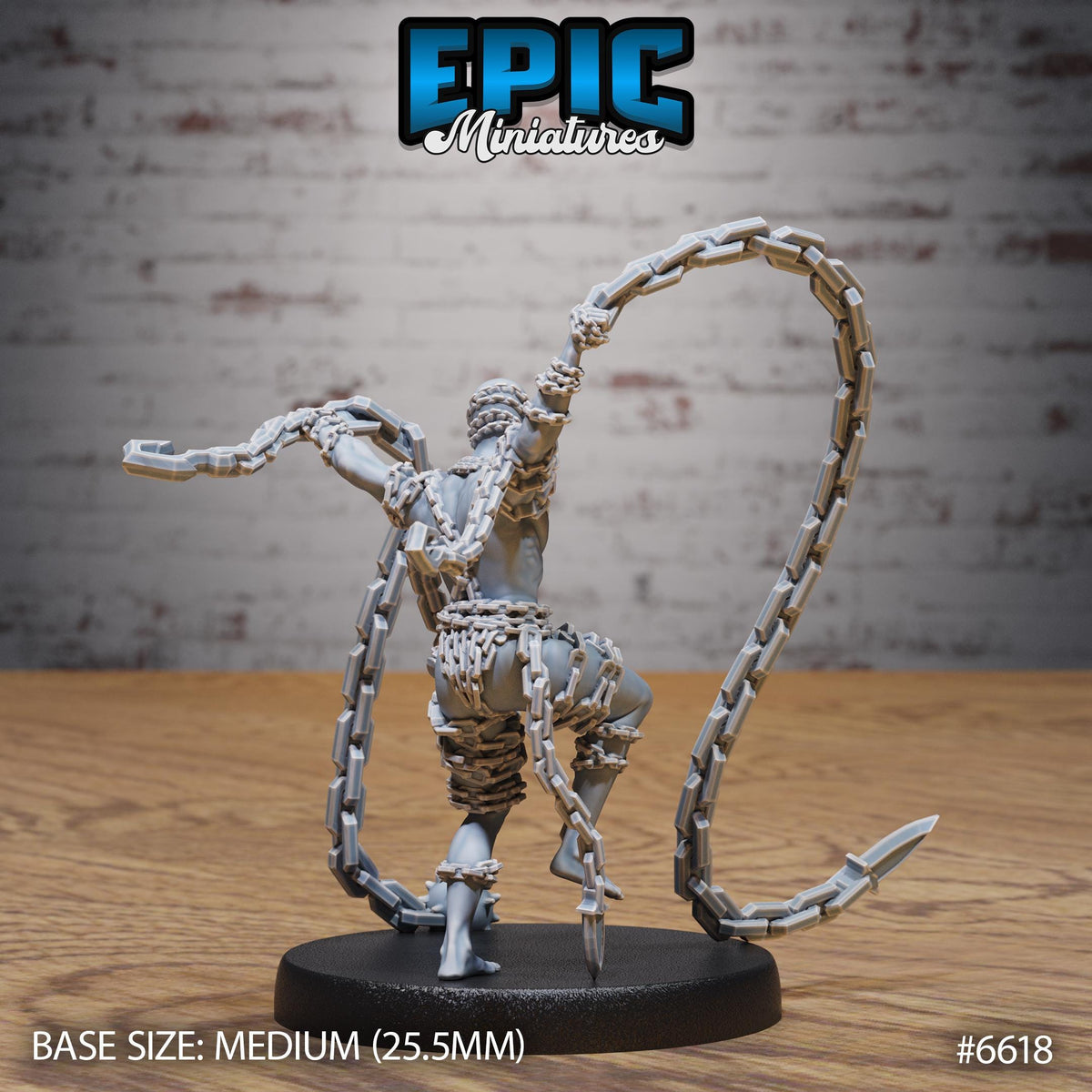 Chain Devil Option #6618 back DND miniature Devil Empire 16k resin