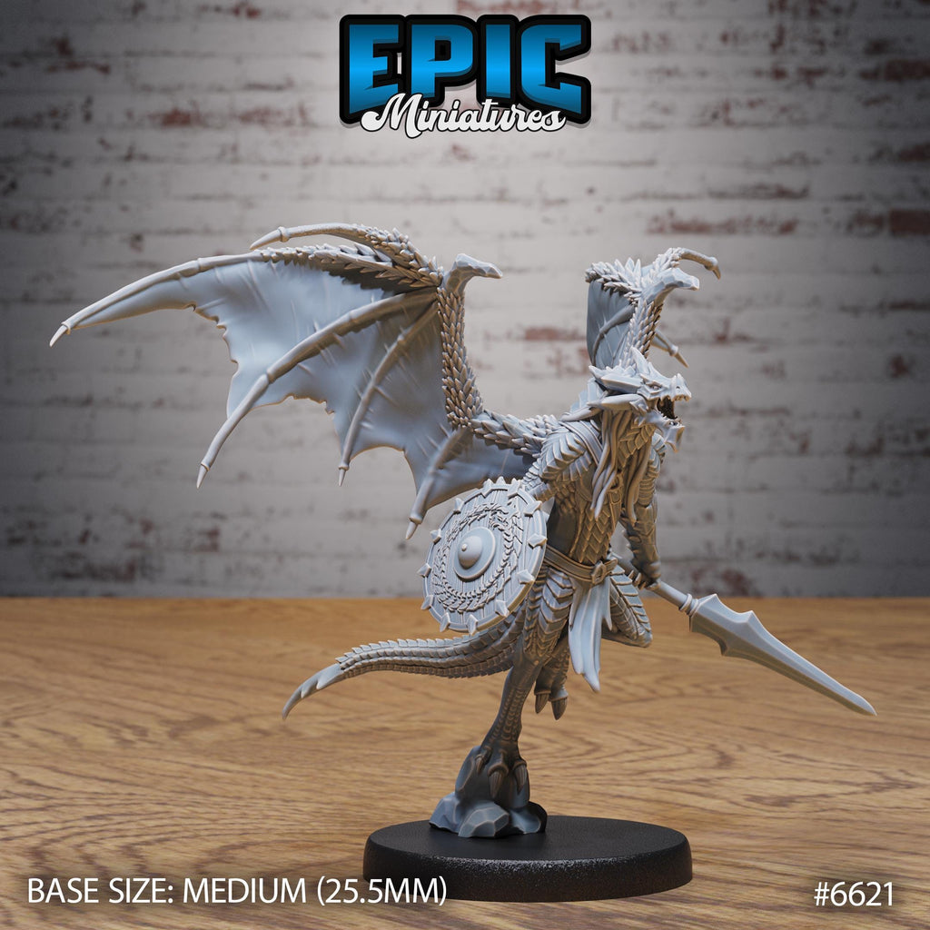 Draconic Demon Obsidian Option #6621 front DND miniature Devil Empire 16k resin