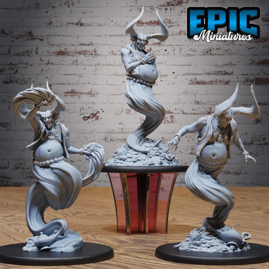 Mammon Djinni Set of 3 DND miniatures group photo Devil Empire