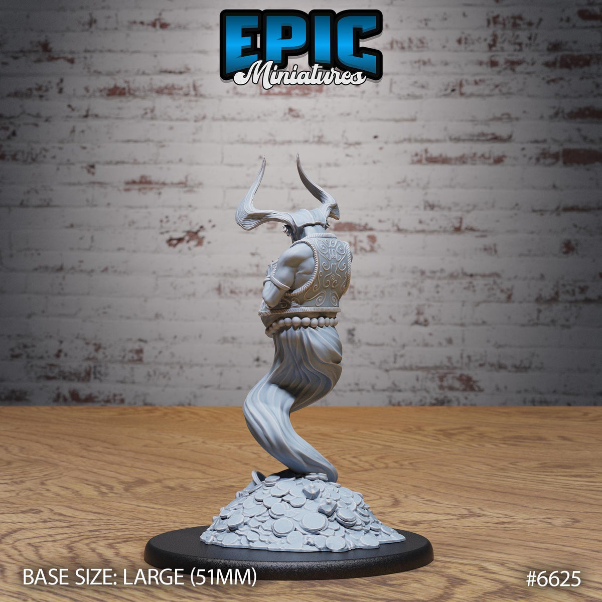 Mammon Djinni Option #6625 back DND miniature Devil Empire 16k resin