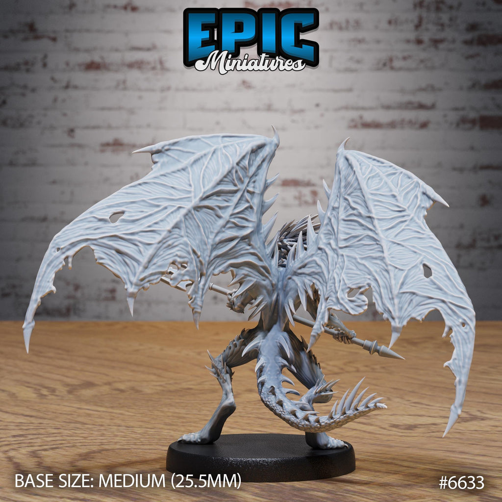 Spined Devil Option #6633 back DND miniature Devil Empire 16k resin
