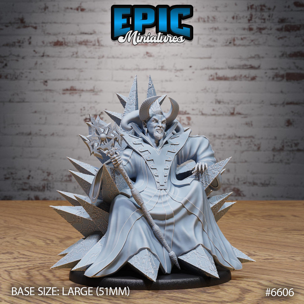 Asmodeus Avatar Option #6606 front DND miniature Devil Empire 16k resin