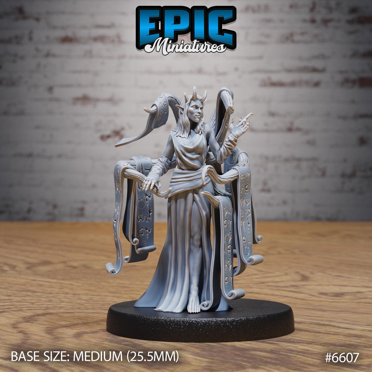 Contract Devil Option #6607 front DND miniature Devil Empire 16k resin