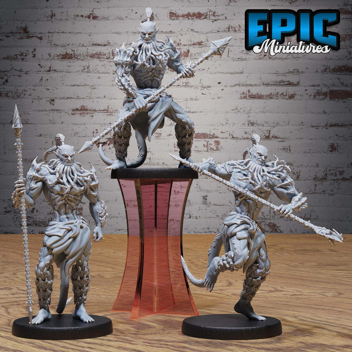 Bearded Devil Set of 3 DND miniatures group photo Devil Empire