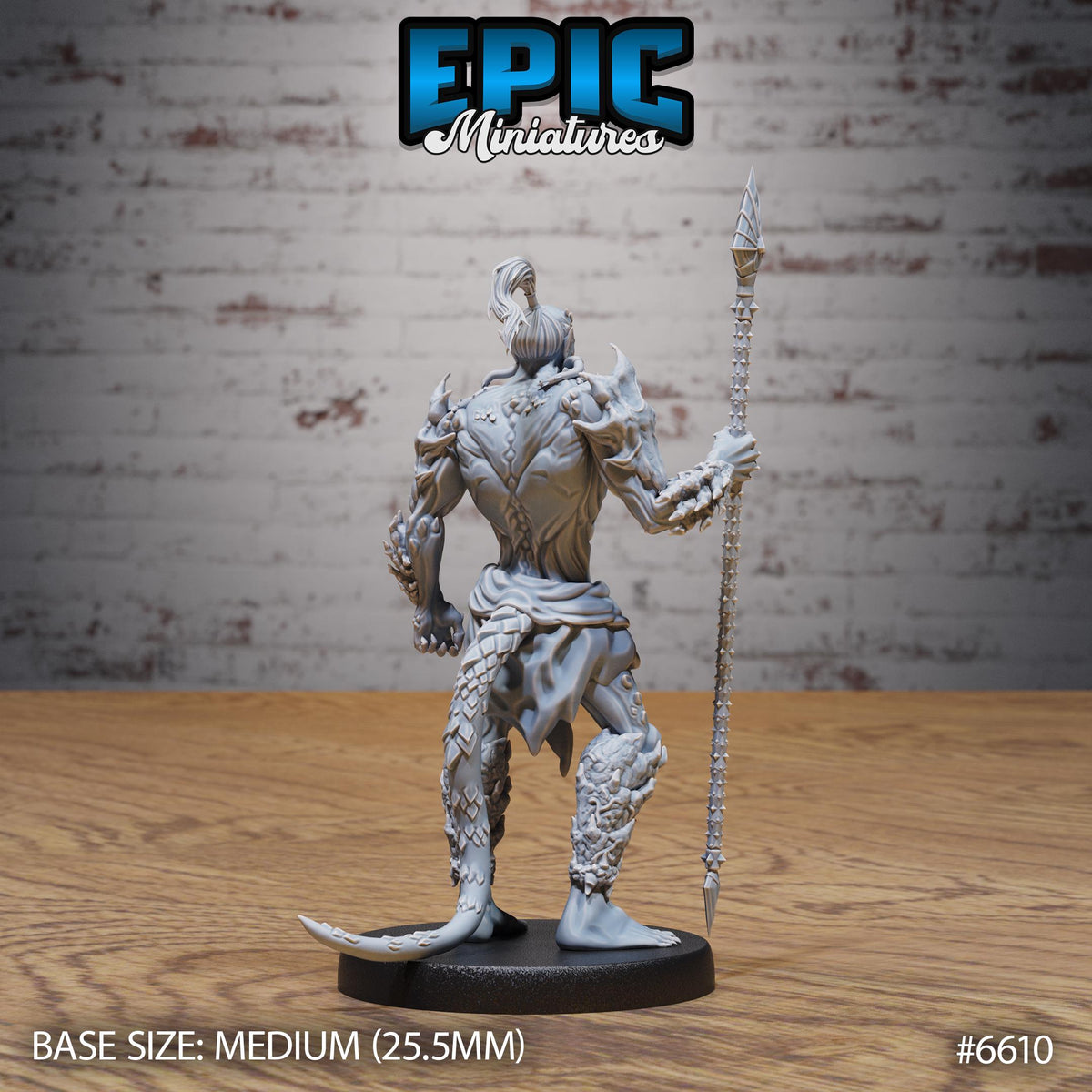 Bearded Devil Option #6610 back DND miniature Devil Empire 16k resin