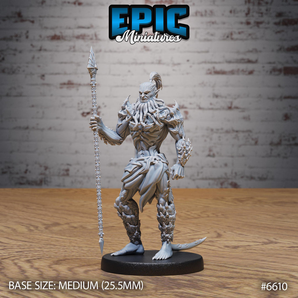 Bearded Devil Option #6610 front DND miniature Devil Empire 16k resin