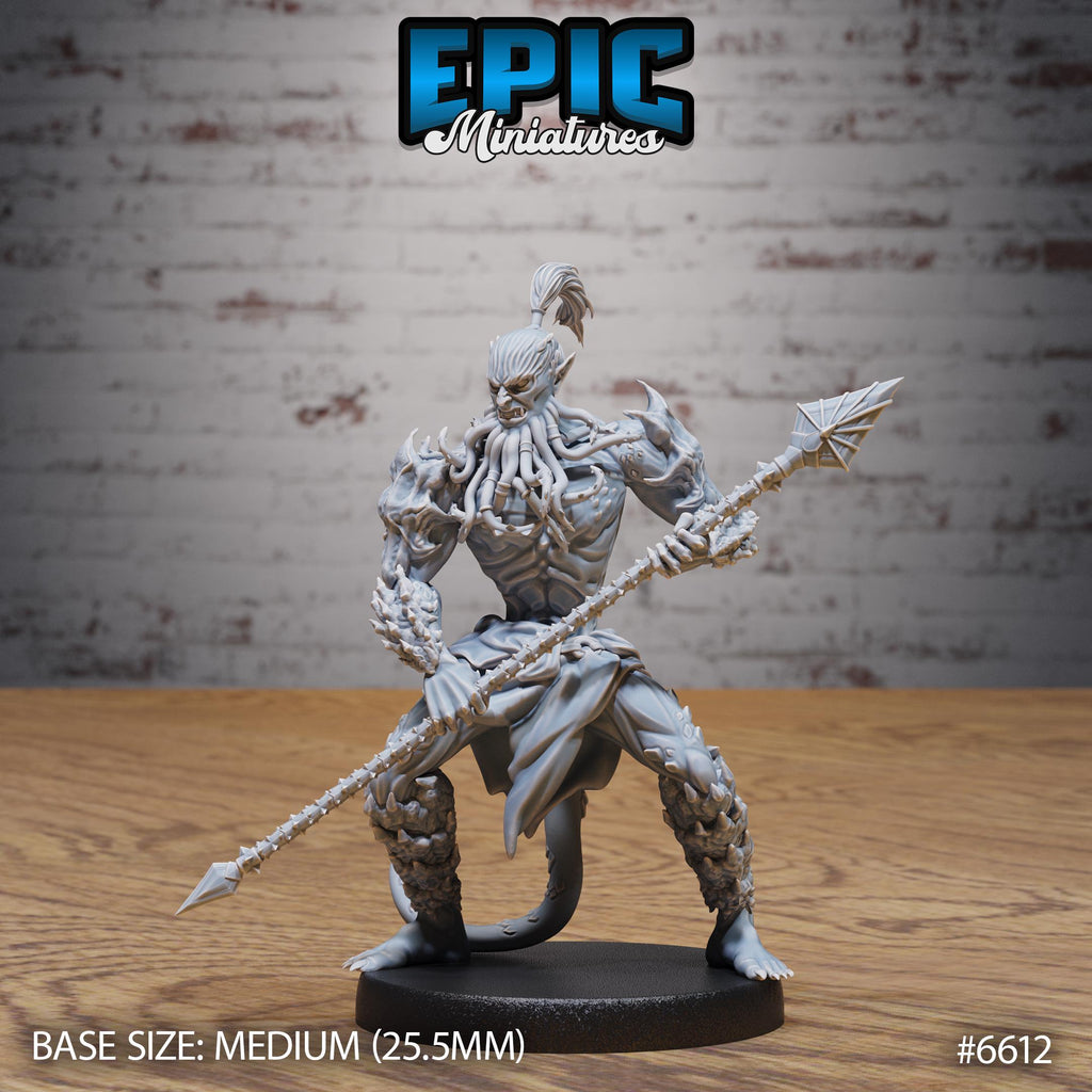 Bearded Devil Option #6612 front DND miniature Devil Empire 16k resin
