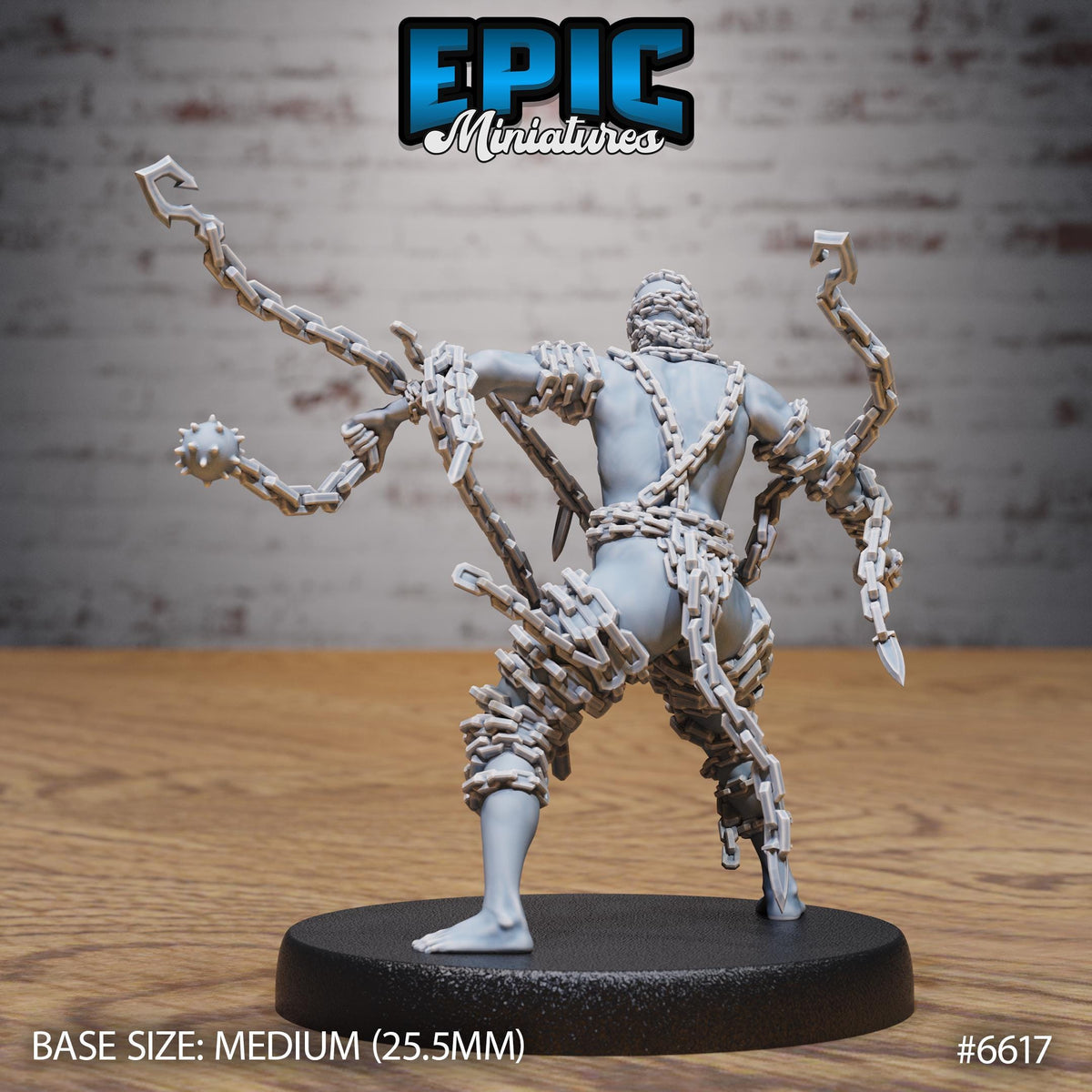 Chain Devil Option #6617 back DND miniature Devil Empire 16k resin