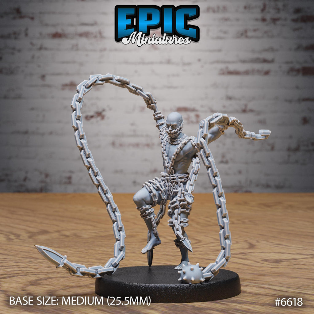 Chain Devil Option #6618 front DND miniature Devil Empire 16k resin