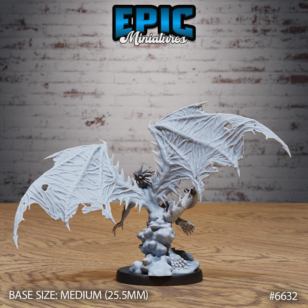 Spined Devil Option #6632 back DND miniature Devil Empire 16k resin